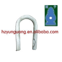 heart-shaped ring/guy wire overhead lines fitting/cable clamb